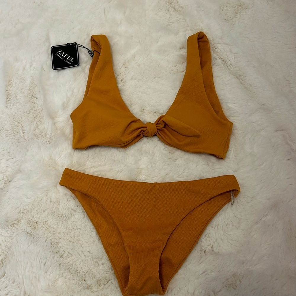 Zaful Tie Front Bikini